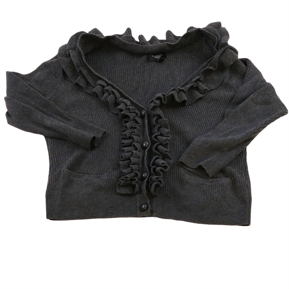 Talbots Petite Ruffle Front Button Up Cardigan‎ - Picture 11 of 11